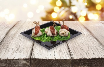 Rolletjes van tong met pesto en zongedroogde tomaten