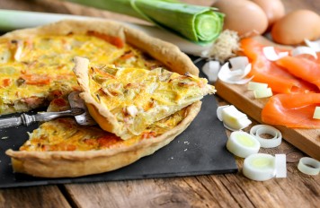 Zalm quiche